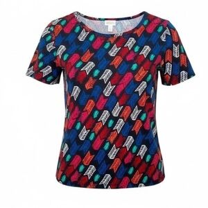 LuLaRoe  medium weight short sleeve T-shirt, wrinkle free polyester